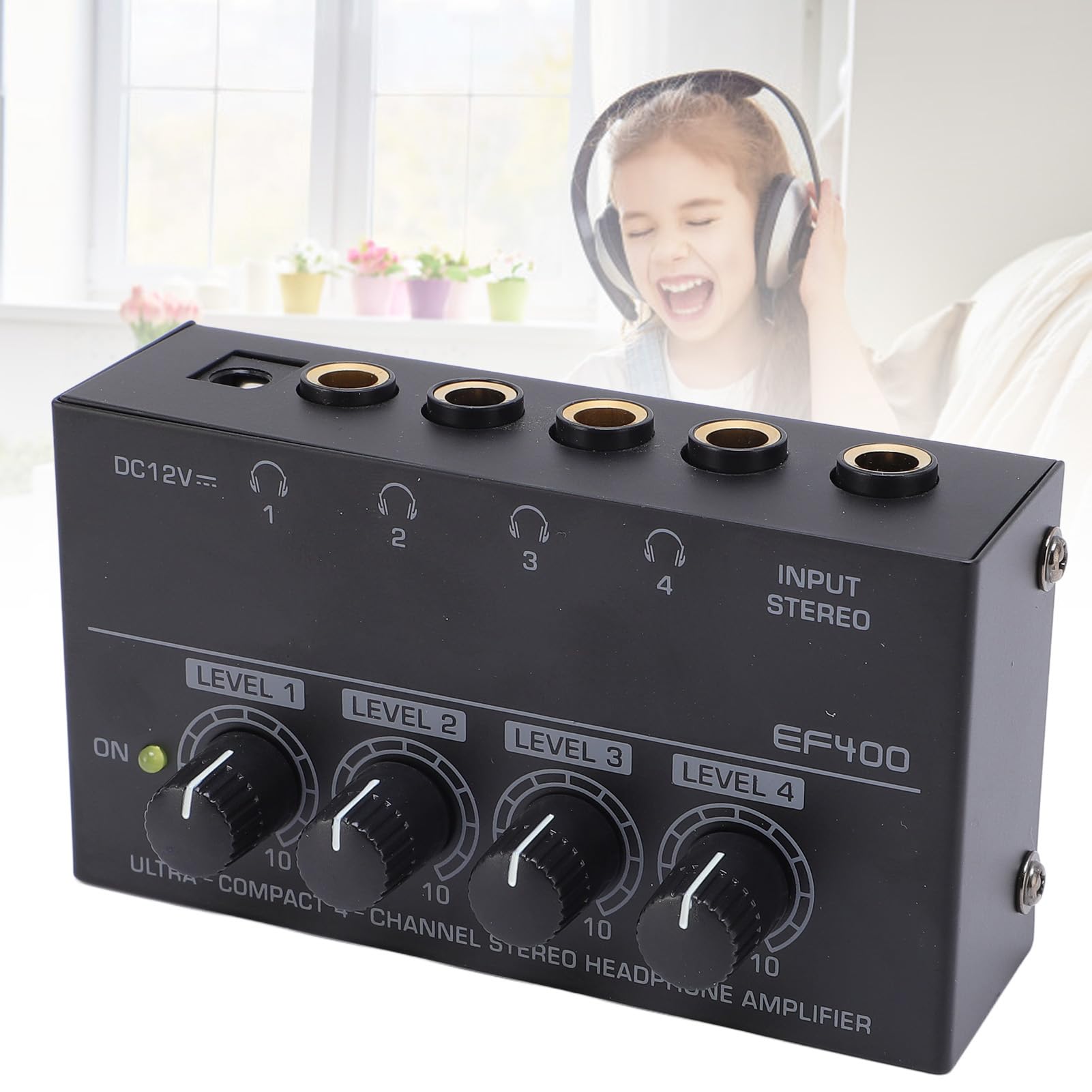 Amazon.co.jp: ヘッドフォンアンプ、4チャンネルポータブル
